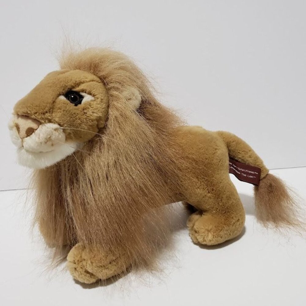 Jungle Joe's Safari Friends Longfellow Lion Plush Stuffed Animal Sounds Talks
